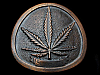 VERY COOL VINTAGE 1978 SINSEMILLA MARIJUANA LEAF BELT BUCKLE