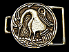 VINTAGE 1970s HIPPIE STYLE SWAN FASHION/ART BUCKLE