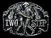 1994 ***TWO STEP*** (COWBOY & COWGIRL DANCING) BELT BUCKLE