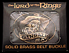 **NOS** VINTAGE 1979 TOLKEIN ***LORD OF THE RINGS- GANDALF*** SOLID BRASS BUCKLE