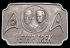 GREAT 1976 VINTAGE ***STAR TREK*** MR. SPOCK & CAPT. KIRK BUCKLE