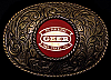 **NOS** 1970s OILFIELD BUCKLE ***GEER*** OIL PURCHASING TANK TRUCKS