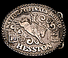 VINTAGE 1984 ***NATIONAL FINALS RODEO*** NFR HESSTON YOUTH BUCKLE