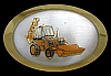 **NOS** VINTAGE 1970s ***J.I. CASE TRACTOR*** 580C BACKHOE/LOADER BUCKLE