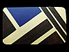 **NOS** GREAT VINTAGE 1970s **ABSTRACT ARTWORK** INLAID WOOD & STONE BELT BUCKLE