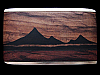 **NOS** AWESOME VINTAGE 1970s KENNETH REID MOUNTAIN SCENE INLAID ARTWORK BUCKLE