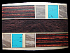 **NOS** GREAT LOOKING VINTAGE 1970s ABSTRACT ARTWORK INLAID WOOD & STONE BUCKLE