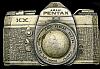 AWESOME VINTAGE 1970s ***ASAHI PENTAX KX*** 3-D SLR CAMERA BELT BUCKLE