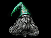 **NOS** GREAT VINTAGE 1979 CUT-OUT ***MERLIN*** WIZARD'S FACE BELT BUCKLE