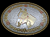 **NOS** VINTAGE 1980s WESTERN DESIGN ***HORSE HEAD*** TROPHY STYLE BUCKLE