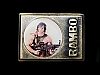 AWESOME NOS VINTAGE 1985 *RAMBO* MOVIE SOUVENIR BELT BUCKLE