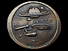 COOL VINTAGE 1970s STAR TREK STARSHIP ENTERPRISE NCC1701 SOUVENIR BELT BUCKLE
