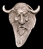 AWESOME VINTAGE EARLY 1970s CUT-OUT ***SATAN*** PEWTER BUCKLE