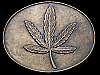 NOS VINTAGE 1970s ****MARIJUANA LEAF**** POT BELT BUCKLE