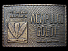 NOS VINTAGE 1970s *I'D WALK A MILE OFR ACAPULCO GOLD!* POT BELT BUCKLE