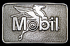 **NOS** VINTAGE 1970s ***MOBIL*** PEGASUS LOGO OILFIELD BUCKLE