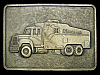 **NOS** VINTAGE 1970s **NL McCULLOUGH** WIRELINE LOGGING TRUCK OILFIELD BUCKLE