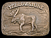 COOL VINTAGE 1978 ***YELLOWSTONE NATIONAL PARK*** (BULL MOOSE) BELT BUCKLE