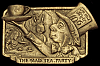 *NOS* VINTAGE 1970s **THE MAD TEA PARTY** MAD HATTER/ALICE IN WONDERLAND BUCKLE