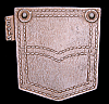 **NOS** VINTAGE 1970s ***LEVI STRAUSS & CO*** BIG E 501 JEAN POCKET BUCKLE