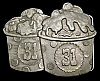 GREAT VINTAGE 1970s ***BASKIN ROBBINS*** 31 FLAVORS ICE CREAM PEWTER BUCKLE