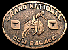 GREAT VINTAGE 1970s GRAND NATIONAL ***COW PALACE RODEO*** SOLID BRASS BUCKLE