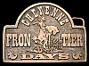 GREAT VINTAGE 1970s ***CHEYENE FRONTIER DAYS RODEO*** BRASSTONE BUCKLE