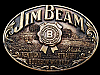 1996 *JIM BEAM KENTUCKY STRAIGHT BOURBON WHISKEY* BOOZE BELT BUCKLE