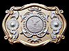 REAL 2007 QUARTER DOLLAR COIN (MONTANA) WESTERN STYLE DECOR BELT BUCKLE