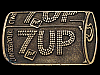 COOL VINTAGE 1981 **CAN OF 7-UP** SODA FOUNTAIN BELT BUCKLE