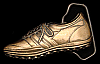 **NOS** VINTAGE 1978 ***OLD ADIDAS RUNNING SHOE*** 3 STRIPE SOLID BRASS BUCKLE