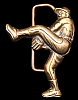 **NOS** VINTAGE 1978 CUT-OUT ***BASEBALL PLAYER*** PITCHER SOLID BRASS BUCKLE