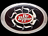 VERY COOL VINTAGE 1970s DR. PEPPER SODA FOUNTAIN DRINK BELT BUCKLE