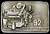 **NOS** VINTAGE 1970s ****DETROIT DIESEL ALLISON*** SILVER 92 PEWTER BELT BUCKLE