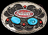 **NOS** VINTAGE 1970s ***PETERBILT*** TRUCKS TURQUOISE SOUTHWEST STYLE BUCKLE