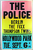 1983 THE POLICE-BERLIN-THE FIXX-THOMPSON TWINS POSTER 