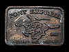 COOL VINTAGE 1970s PONY EXPRESS SINCE 1860 BRASS BUCKLE