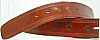 1970s VINTAGE HIPPIE **HAND ANTIQUED** BROWN BELT - 33