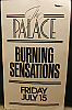 1984 BURNING SENSATIONS @ THE PALACE CONCERT POSTER
