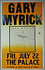 1983 GARY MYRICK @ THE PALACE ROCK CONCERT POSTER