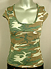 **DESIGNER** GINGER G. - CAMO TOP - S
