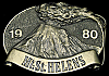 AMAZING 1980 BUCKLE **MT. ST. HELENS VOLCANO** ERUPTION