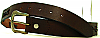 1970s VINTAGE HIPPIE **CROSS BRAIDED** BROWN BELT - 37