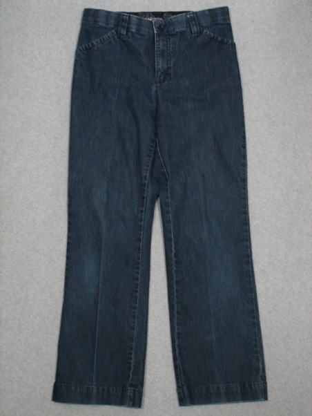 Qb15434 Lee Comfort Waistband Boot Cut Womens Jeans Sz8s Dark