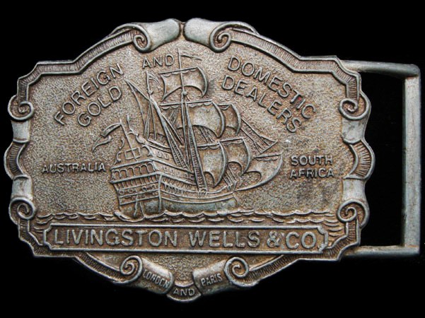 livingston wells & co belt buckle